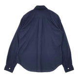COMME des GARCONS COMME des GARCONS ポリエステル縮絨 長袖シャツ AD2017 ネイビー レディース コムデギャルソン/コムコム【中古】6-0815M∞