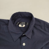 COMME des GARCONS COMME des GARCONS ポリエステル縮絨 長袖シャツ AD2017 ネイビー レディース コムデギャルソン/コムコム【中古】6-0815M∞