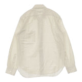 MARGARET HOWELL シルクコットン MH刺繍 578-253905 長袖シャツ ベージュ レディース マーガレットハウエル【中古】6-0815M∞