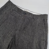 MARGARET HOWELL 578-142305 サイズ3 日本製 リネン ヘリンボーン パンツ グレー レディース マーガレットハウエル【中古】6-0919M∞