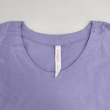 to touch ナチュラルソフト ドルマンT コットン 日本製 サイズ2 半袖Ｔシャツ カットソー ラベンダー レディース トゥータッチ【中古】6-0620S△