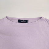 SAINT JAMES ボートネック フランス製 コットン 半袖Ｔシャツ カットソー ラベンダー レディース セントジェームス【中古】6-0620S△