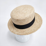 Chapeaugraphy ラフィア カンカン帽 日本製 Mサイズ ハット ベージュ レディース シャポーグラフィー【中古】6-0604M◎