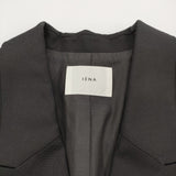 IENA T/W フレンチスリーブジャケット サイズ36 定価46200円 テーラードジャケット 25AW ブラック レディース イエナ【中古】6-0916M♪