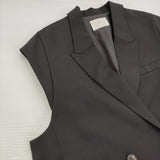 IENA T/W フレンチスリーブジャケット サイズ36 定価46200円 テーラードジャケット 25AW ブラック レディース イエナ【中古】6-0916M♪