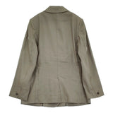 IENA LINEN COTTONストレッチジャケット サイズ36 定価30800円 肩パッド ダブル テーラードジャケット 23SS グレー レディース イエナ【中古】6-0612M♪