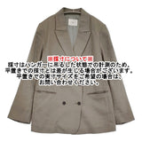IENA LINEN COTTONストレッチジャケット サイズ36 定価30800円 肩パッド ダブル テーラードジャケット 23SS グレー レディース イエナ【中古】6-0612M♪