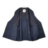 JOURNAL STANDARD L'essage チノ ダブルブレストジャケット ノーカラージャケット 24SS ネイビー レディース ジャーナルスタンダードレサージュ【中古】6-0919M∞