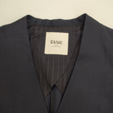 JOURNAL STANDARD L'essage チノ ダブルブレストジャケット ノーカラージャケット 24SS ネイビー レディース ジャーナルスタンダードレサージュ【中古】6-0919M∞