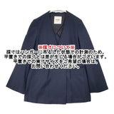 JOURNAL STANDARD L'essage チノ ダブルブレストジャケット ノーカラージャケット 24SS ネイビー レディース ジャーナルスタンダードレサージュ【中古】6-0919M∞