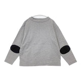 (g) HEAVY PLATING PATCH PULLOVER 定価13200円 ｇ-436 長袖Ｔシャツ カットソー ロンＴ 25AW グレー レディース グラム【中古】6-0726M∞