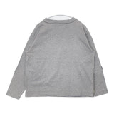 (g) HEAVY PLATING PATCH PULLOVER 定価13200円 ｇ-436 長袖Ｔシャツ カットソー ロンＴ 25AW グレー レディース グラム【中古】6-0726M∞