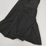 (g) DOT SHOULDER BALLOON PULLOVER 定価10780円 ストレッチ ワイド コットン 日本製 カットソー ブラック ホワイト レディース グラム【中古】6-0909M△