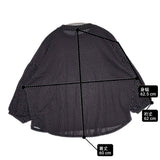 (g) DOT SHOULDER BALLOON PULLOVER 定価10780円 ストレッチ ワイド コットン 日本製 カットソー ブラック ホワイト レディース グラム【中古】6-0909M△