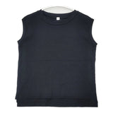(g) ノースリーブ コットン100％ 無地 日本製 Ｔシャツ カットソー ブラック レディース グラム【中古】6-0627S△