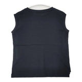 (g) ノースリーブ コットン100％ 無地 日本製 Ｔシャツ カットソー ブラック レディース グラム【中古】6-0627S△