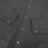 Plantation バンドカラー シャツワンピース ウール混 日本製 サイズM ワンピース ブラック レディース プランテーション【中古】6-0909M△