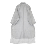 MARGARET HOWELL 589-253003 コットン チェック シャツワンピ サイズF ワンピース ライトグレー レディース マーガレットハウエル【中古】6-0919M∞
