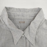 MARGARET HOWELL 589-253003 コットン チェック シャツワンピ サイズF ワンピース ライトグレー レディース マーガレットハウエル【中古】6-0919M∞