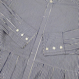 UNIVERSAL TISSU ストライプ ギャザーシャツワンピ ワンピース ホワイト ブルー レディース ユニバーサルティシュ【中古】6-1003M∞
