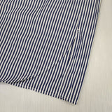 UNIVERSAL TISSU ストライプ ギャザーシャツワンピ ワンピース ホワイト ブルー レディース ユニバーサルティシュ【中古】6-1003M∞
