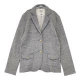 nicholson and nicholson 金ボタン スウェット テーラードジャケット グレー レディース ニコルソンアンドニコルソン【中古】6-0919M∞