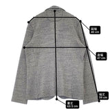 nicholson and nicholson 金ボタン スウェット テーラードジャケット グレー レディース ニコルソンアンドニコルソン【中古】6-0919M∞