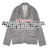 nicholson and nicholson 金ボタン スウェット テーラードジャケット グレー レディース ニコルソンアンドニコルソン【中古】6-0919M∞