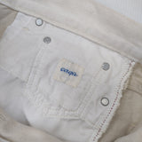 caqu リラックスペンシルカラー(10ozカラーデニム) ホワイトデニム 定価17600円 日本製 サイズ2 デニムパンツ キナリ レディース サキュウ【中古】6-0909M△