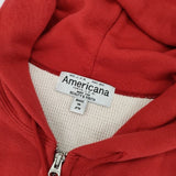AMERICANA/BEAUTY&YOUTH UNITED ARROWS ジップアップフーディー パーカー レッド レディース アメリカーナ/ビューティアンドユース【中古】6-0913M∞