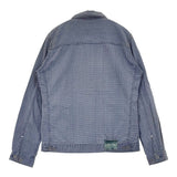 VISVIM 101 JKT INDIGO CHECK 0114305013002 日本製 サイズ2 コットンリネン チェック ジャケット ブルー ブラウン メンズ ビズビム/ヴィズヴィム【中古】6-0630M♪