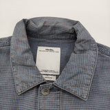 VISVIM 101 JKT INDIGO CHECK 0114305013002 日本製 サイズ2 コットンリネン チェック ジャケット ブルー ブラウン メンズ ビズビム/ヴィズヴィム【中古】6-0630M♪