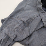 VISVIM 101 JKT INDIGO CHECK 0114305013002 日本製 サイズ2 コットンリネン チェック ジャケット ブルー ブラウン メンズ ビズビム/ヴィズヴィム【中古】6-0630M♪
