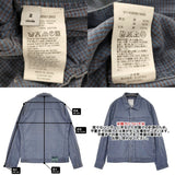 VISVIM 101 JKT INDIGO CHECK 0114305013002 日本製 サイズ2 コットンリネン チェック ジャケット ブルー ブラウン メンズ ビズビム/ヴィズヴィム【中古】6-0630M♪