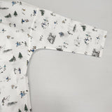 R&D.M.Co- SNOW DIARY BUGGY SHIRT 定価37400円 スノーダイアリー 総柄 ブラウス シャツ ホワイト マルチカラー レディース オールドマンズテーラー【中古】6-0726M∞