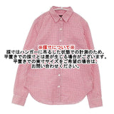 JOURNAL STANDARD コットン ギンガムチェック 日本製 長袖シャツ レッド ホワイト レディース ジャーナルスタンダード【中古】6-0907M∞