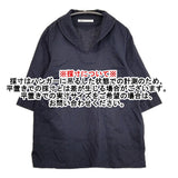 Conges payes コットンリネン 七分袖 プルオーバー Vネック ブラウス シャツ ネイビー レディース コンジェ ペイエ【中古】6-0909M△