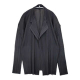 PLEATS PLEASE ISSEY MIYAKE PP04-JD626 プリーツ 日本製 サイズ4 テーラードジャケット ブラック レディース プリーツプリーズ【中古】6-0727M∞