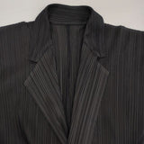 PLEATS PLEASE ISSEY MIYAKE PP04-JD626 プリーツ 日本製 サイズ4 テーラードジャケット ブラック レディース プリーツプリーズ【中古】6-0727M∞