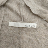 evam eva コットン E101K006 カーディガン ベージュ レディース エヴァムエヴァ【中古】6-0906M◎