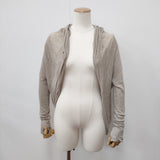 Vlas Blomme 薄手天竺フードボレロ 122011 リネン カーディガン ベージュ レディース ヴラスブラム【中古】6-0906M◎