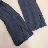 Vlas Blomme 薄手天竺フードボレロ 122011 リネン カーディガン ネイビー レディース ヴラスブラム【中古】6-0906M◎