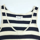 pyjama clothing ボーダー タンクトップワンピース ベルギー製 カットオフ サイズF ワンピース ネイビー アイボリー レディース ピジャマクロージング【中古】6-0627S△