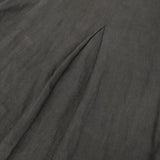 evam eva E164T036 リネン サイズ2 日本製 ワンピース ブラック レディース エヴァムエヴァ【中古】6-0913M∞
