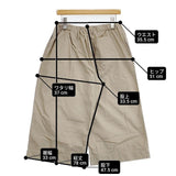 STAMP AND DIARY SD54ES51 コットン 日本製 ワイドイージー パンツ ベージュ レディース スタンプ アンド ダイアリー【中古】6-0913G∞