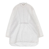 ARTS&SCIENCE コットン リネン 063-U633-158 シャツブラウス プルオーバー チュニック ホワイト レディース アーツ&サイエンス【中古】6-0907M∞