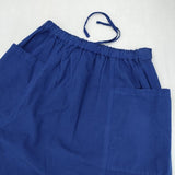 NATURAL LAUNDRY 7232S-001 日本製 製品染め コットン リネン ロングスカート ブルー レディース ナチュラルランドリー【中古】6-0926M∞