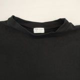 A.U.G. relaxing オーグリラクシング オーバーサイズ サイズ1 コットン 日本製 長袖Ｔシャツ カットソー ロンＴ ブラック レディース【中古】6-0907M∞