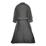 Pal'las Palace リネン ロング ビーズ付き シャツワンピース 日本製 サイズ0 ワンピース ネイビー レディース パラスパレス【中古】6-0909M△