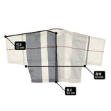 Pal'las Palace ドルマンシャツ 秋間道 格子チェック 定価21000円 サイズ0 日本製 ブラウス 24AW アイボリー レディース パラスパレス【中古】6-0616S♪